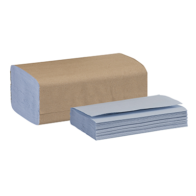 Picture of WINDSHIELD TOWEL, 10.25" X 9.125", BLUE, 140/PACK, 16 PACKS/CARTON