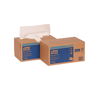 Picture of MULTIPURPOSE PAPER WIPER, 10.25" X 9", WHITE, 110/BOX, 18 BOXES/CARTON