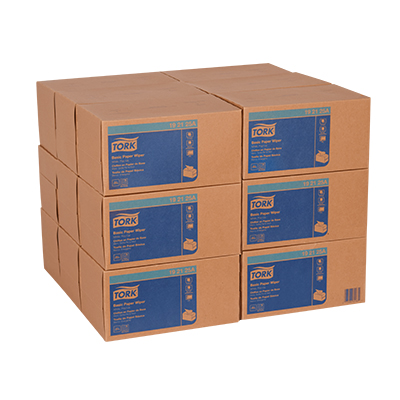 Picture of MULTIPURPOSE PAPER WIPER, 10.25" X 9", WHITE, 110/BOX, 18 BOXES/CARTON