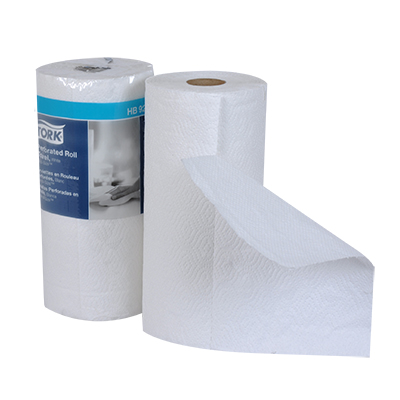 Picture of Handi-Size Perforated Roll Towel, 2-Ply, 11"w X 6 3/4"l, 120/roll, White, 30/ctn