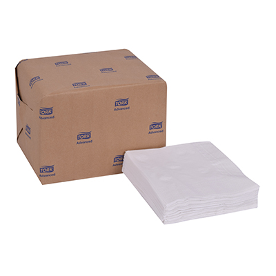 Picture of ADVANCED DINNER NAPKINS, 2-PLY, 15" X 16.25", WHITE, 375/PK, 8PK/CT