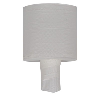 Picture of CENTERFEED HAND TOWEL, 2-PLY, 7.6" X 519 FT, WHITE, 530/ROLL, 6 ROLL/CARTON