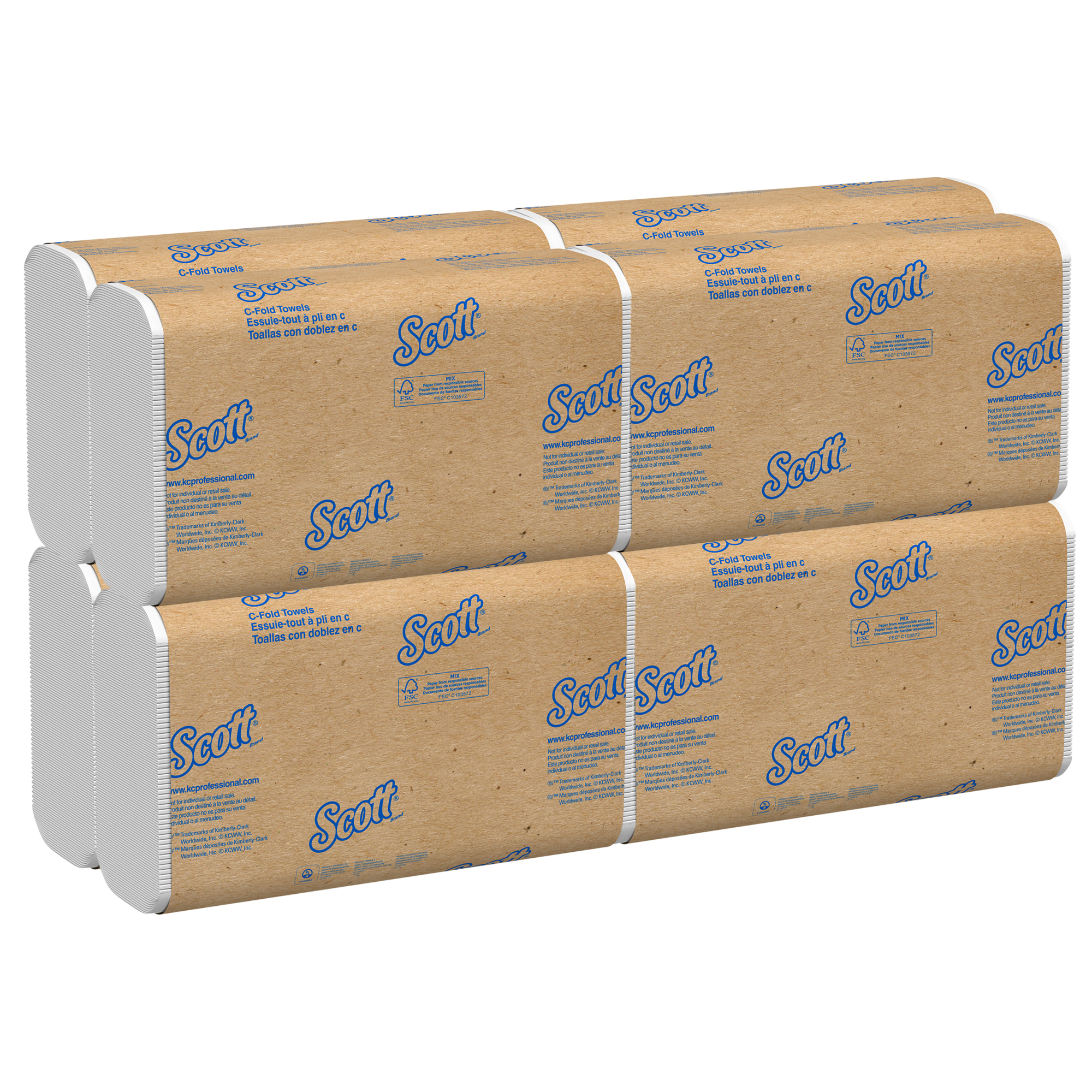 Picture of C-Fold Paper Towels, Convenience Pack, 10 1/8 x 13 3/20, White, 200/Pack