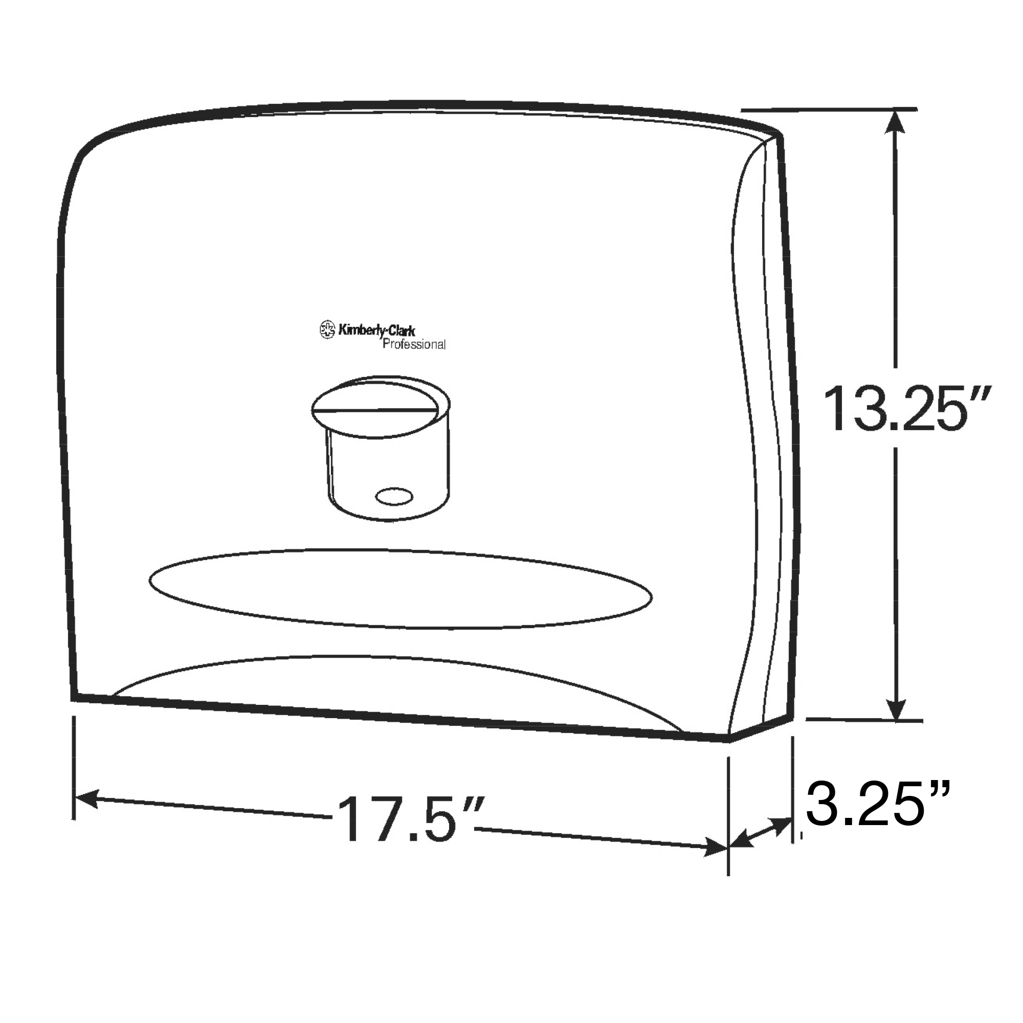 Picture of Kimberly-Clark Professional Dispenser, Toilet Seat Cover (KCC09506)