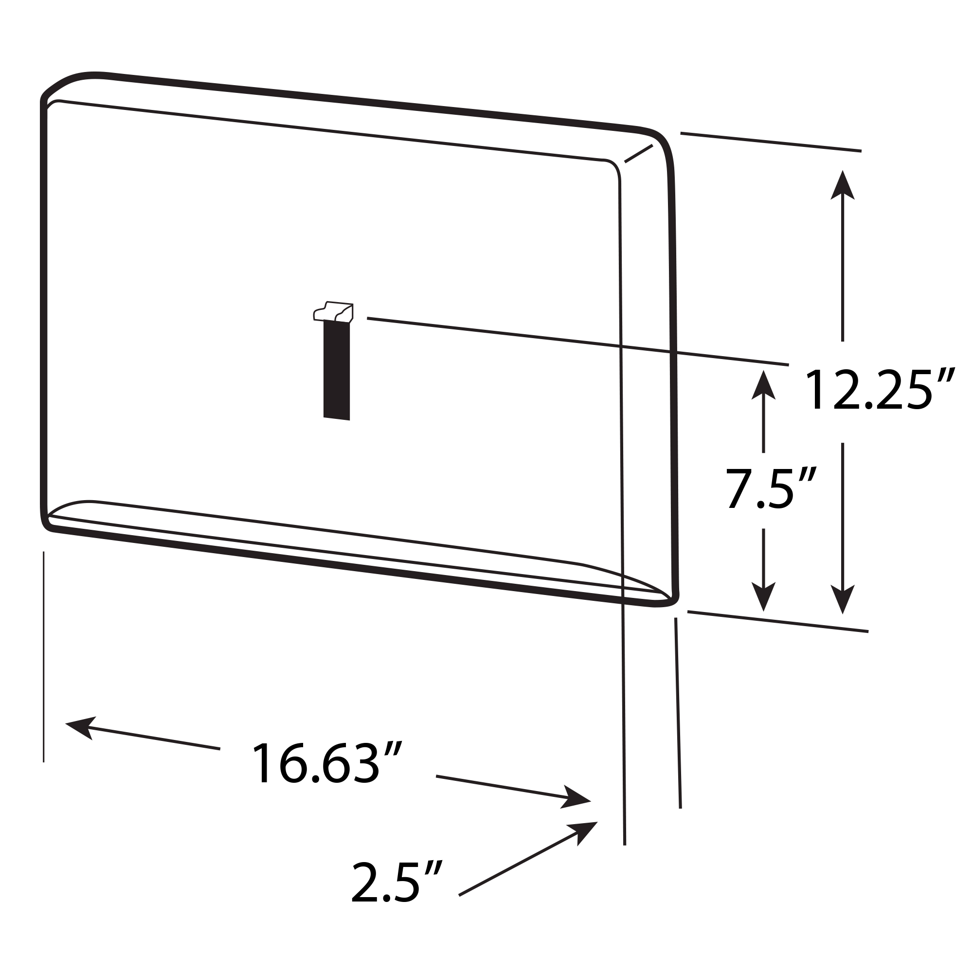 Picture of PERSONAL SEAT TOILET SEAT COVER DISPENSER, STAINLESS STEEL, 16.6 X 12.3 X 2.5