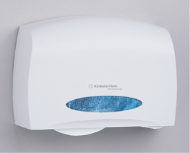 Picture of Coreless JRT Tissue Dispenser, 14 3/10w x 5 9/10d x 9 4/5h, White