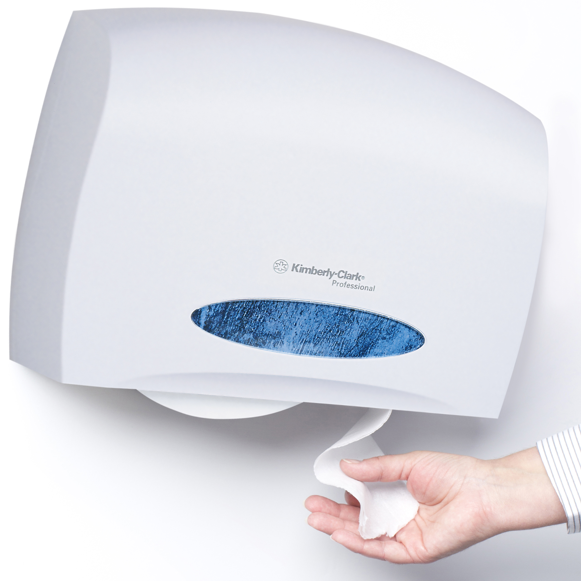 Picture of Coreless JRT Tissue Dispenser, 14 3/10w x 5 9/10d x 9 4/5h, White