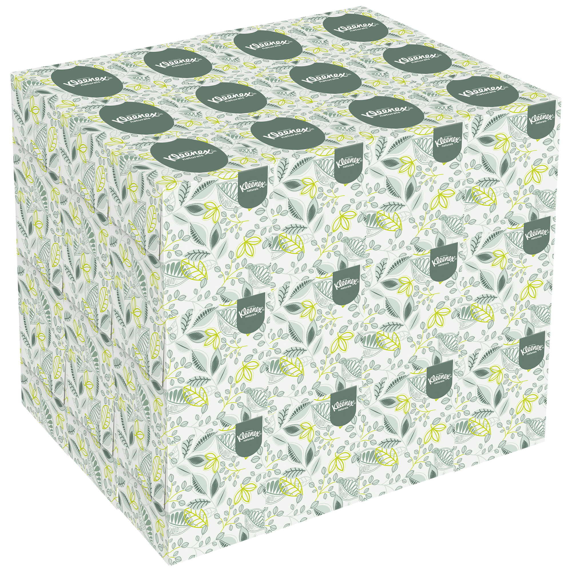 Picture of Naturals Facial Tissue, 2-Ply, White, 95 sheets per box/ 36 boxes per case