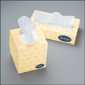 Picture of Facial Tissue, 2-Ply, Flat Box, 100/Box, 30 Boxes/Carton