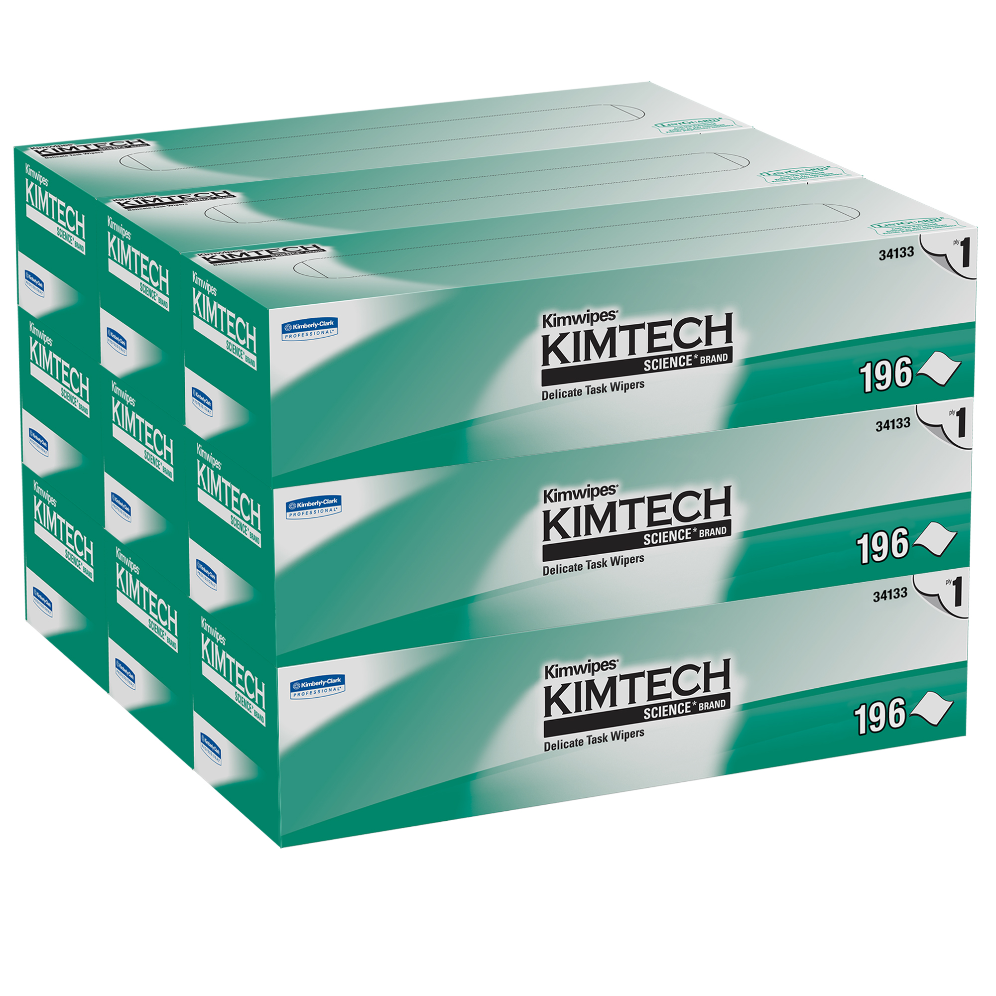 Picture of KIMWIPES Delicate Task Wipers, 1-Ply, 11 4/5 x 11 4/5, 196/Box, 15 Boxes/Carton