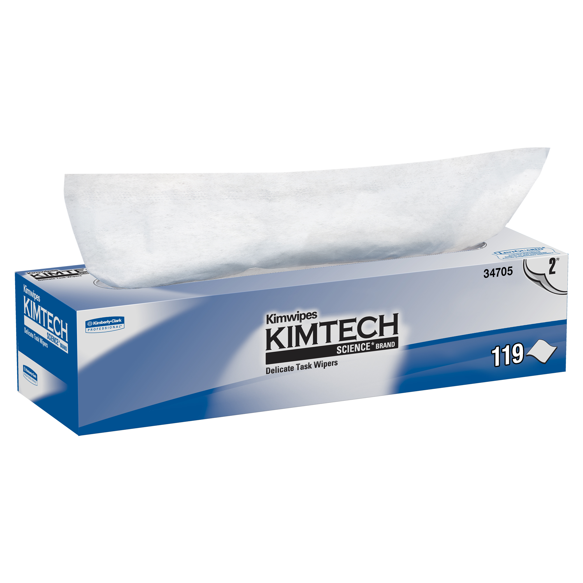 Picture of KIMWIPES Delicate Task Wipers, 2-Ply, 11 4/5 x 11 4/5, 119/Box, 15 Boxes/Carton