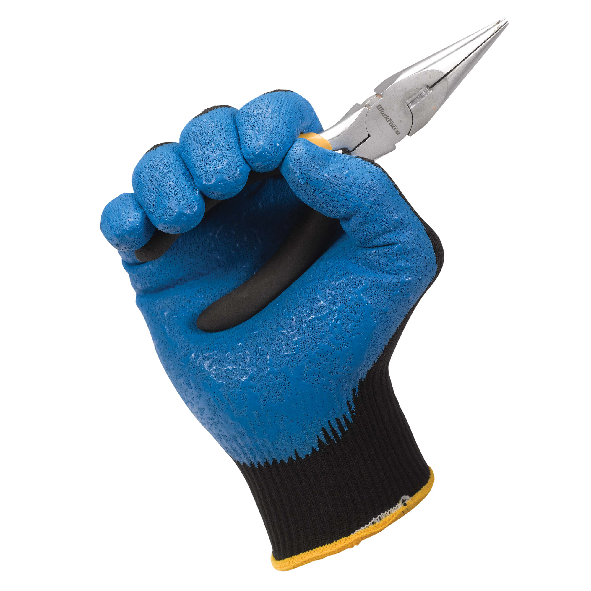 Picture of G40 Nitrile Coated Gloves, Large/Size 9, Blue, 12 Pairs