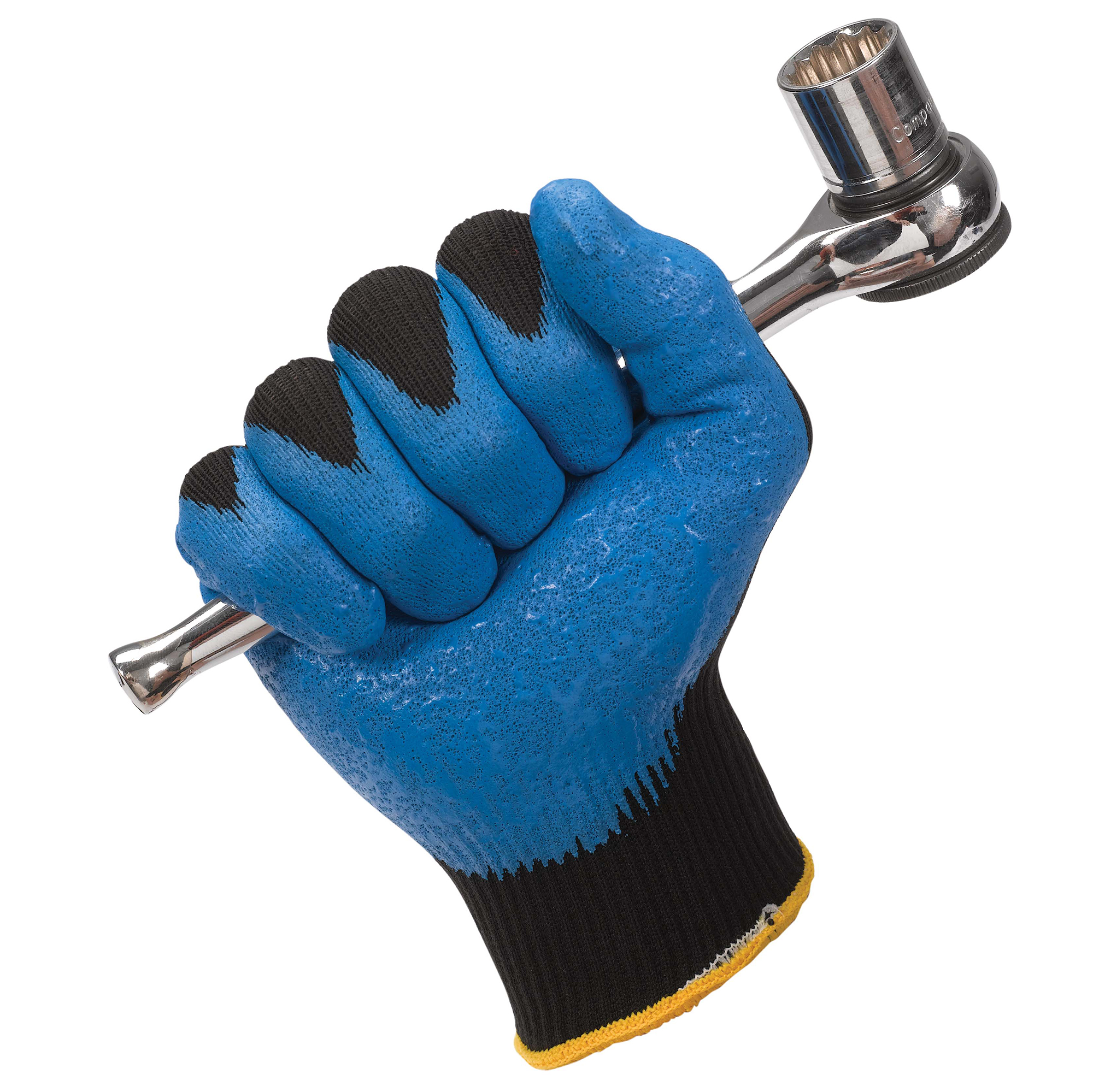 Picture of G40 Nitrile Coated Gloves, Large/Size 9, Blue, 12 Pairs