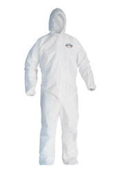 Picture of A40 Elastic-Cuff & Ankle Hooded Coveralls, White, Large, 25/Carton