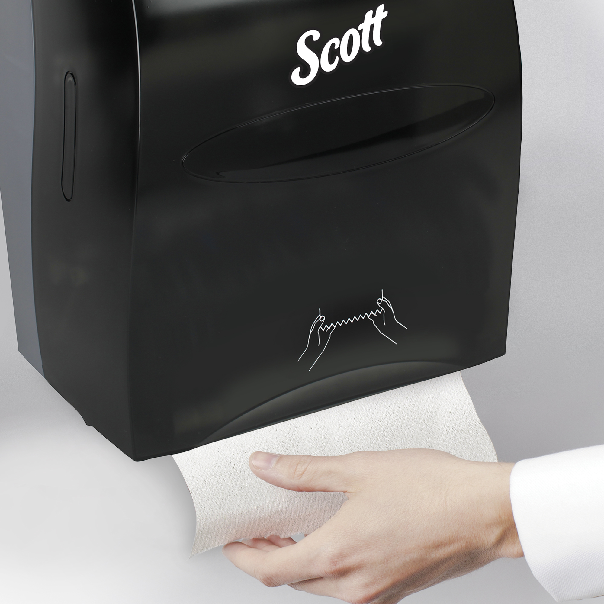 Picture of ESSENTIAL MANUAL HARD ROLL TOWEL DISPENSER, 13.06 X 11 X 16.94, SMOKE