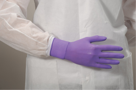 Picture of Purple Nitrile Exam Gloves, 242 Mm Length, X-Small, 6 Mil, Purple, 100/box