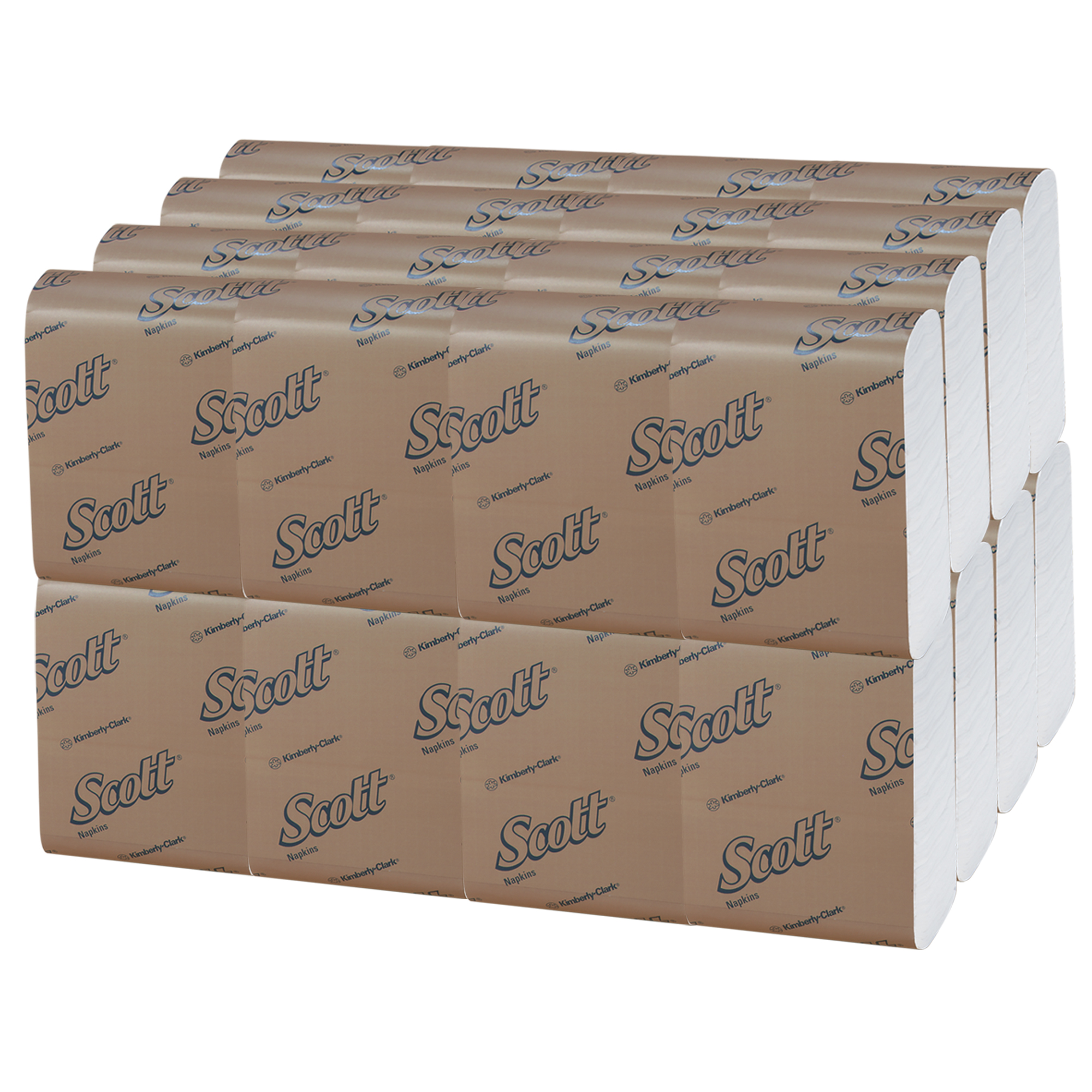 Picture of Low-Fold Dispenser Napkins, 1-Ply, 12" X 7", White, 250/pack, 32 Packs/carton