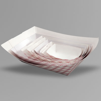 Picture of Food Tray, 1 Lb, Plaid