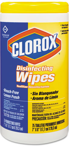 Picture of Disinfecting Wipes, 7"x8",  Clorox, Lemon Fresh
