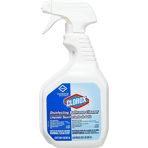 Picture of Disinfecting Bathroom Cleaner  W/Bleach, 30 oz, Clorox