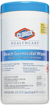 Picture of Germicidal Wipes, Clorox,  Healthcare, Bleach
