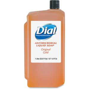 Picture of Liquid Hand Soap, 1-Ltr,  Dial, Gold, Antimicrobial, Refill