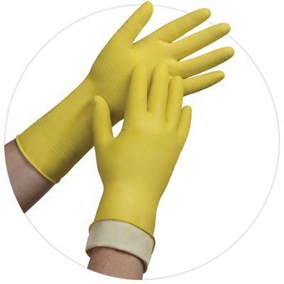 Picture of Glove, Large, Latex,  Flocklined, Tradex