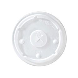 Picture of Lid, Flat, Straw Slot, 100  EA/PK