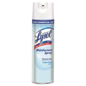 Picture of Disinfectant Spray, 19 oz,  Lysol, Crisp Linen