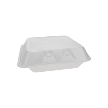 Picture of Container, 9"x9-1/2"x3-1/4",  Pactiv, 3-Compartment, Foam
