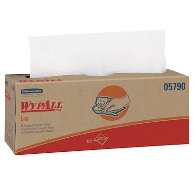 Picture of L40 Wiper, 16.4"x9.8",  Wypall, Pop-Up Box, 100 EA/BX