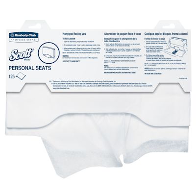 Picture of Toilet Seat Cover, 15"x18",  Scott, Personal Seats, 125/PK