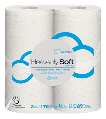 Picture of Toilet Tissue, 4"x4.1, 2-Ply,  Heavenly Soft, 4 RL/PK