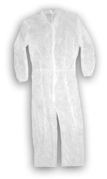 The Safety Zone DCWH-LG-BB-HEWA White BB Coveralls