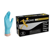 Picture of AMMEX Glove, Medium, Xtreme, Nitrile, Powder Free, 100/BX