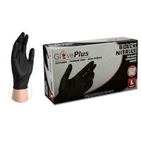 Picture of Glove, Medium,  Nitrile,  Powder Free, Textured, 100/BX
