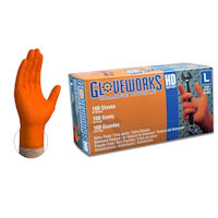 Picture of Glove, Large, Nitrile, HD,  Powder Free, 100 EA/BX