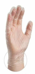 Picture of Exam Gloves, Large, Vinyl,  Powder-Free, 100 EA/BX