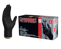 Picture of Gloves, Nitrile, Large, Heavy  Duty, GloveWorks, 100 EA/BX