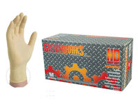Picture of Gloves, XXL, Latex, Heavy  Duty, GloveWorks, Powder-Free