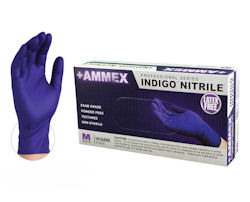 Picture of Exam Gloves, Medium, Nitrile,  100 EA/BX